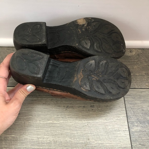 B.O.C. Clogs, brown leather upper size 8 - Picture 6 of 7